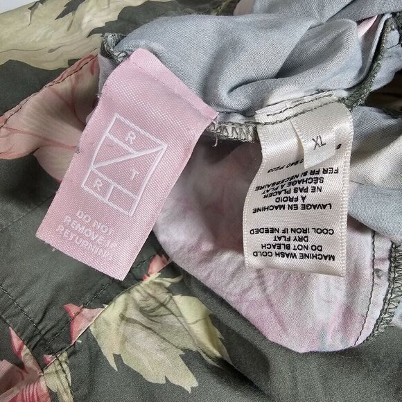 Lavie Rebecca Taylor Floral Short Sleeve Peonies Jumpsuit In Moss Combo XL - Picture 7 of 16